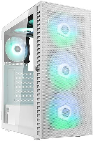 Kolink Observatory HF Mesh ARGB Midi Tower Case - White