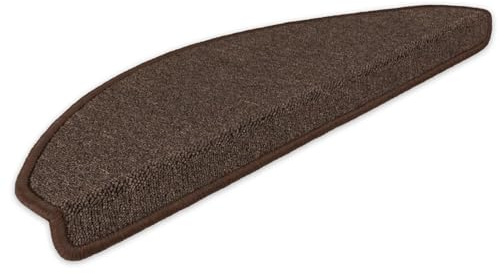 Kettelservice-Metzker Stufenmatten Ariston im Sonderformat 64/20cm Halbrund Kaffeebraun 14 Stück