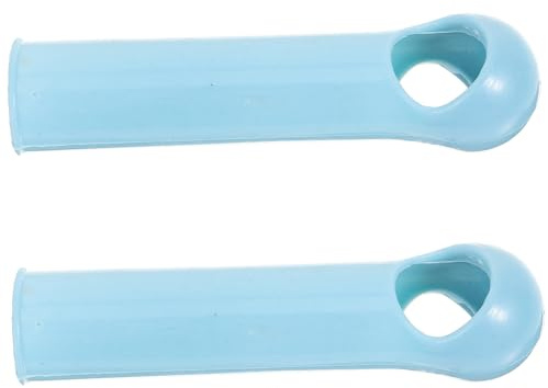 WOONEKY Broom Handle Grip Replacement 19mm Light Blue PVC Sleeve Sturdy Non-Slip Mop Stick Handle Grip for Household Cleaning 2 Pieces