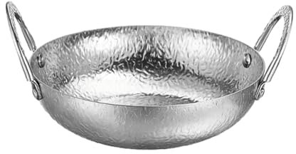 Fenteer Thai Hot Pot Meeresfrüchte-Truppentopf Edelstahl Leicht zu reinigender Mehrzweck-Thai-Ramen-Nudeltopf Suppentopf für Küchenpicknick, Style B