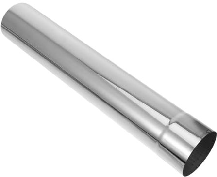 Happyyami Tuyau De Cheminée Droit Acier Inoxydable Connexion Murale pour Réchaud De Tente Tuyau De Ventilation pour Évacuation