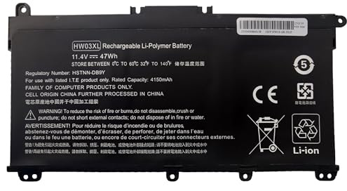HW03XL L97300-00 Batterie pour HP 250 G9 255 G8 255 G9 17-CN 17-CP, Pavilion 15-EG 15-EG1103NW HWO3XL HW03041XL, HP 15-eg0073cl 15-eg0070wm 15-eh0050wm 17-cn0xxx 17-cn0023dx 17-cn0053cl L96887-421