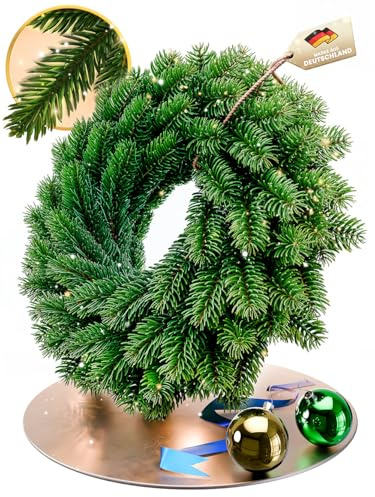 ArtiTree - Weihnachtskranz für Tür, Adventskranz, Weihnachtsdeko, Künstlicher Tannenkranz - 100cm (100 cm, ohne Beleuchtung)