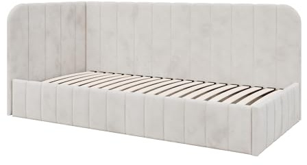 MOEBELPAKET.de Jugendbett Mario SM 02, 100x200 cm, Bettkasten, Beige, Links | MOEBELPAKET MARIO SM 02 Eckbett, Jugendbett mit Bettkasten 100x200 cm, Beige, Links