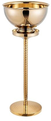 Seau à champagne Seau à glace de luxe sur pied for le vin, idéal for bar, for rafraîchir la bière, champagne et Seau à Glaçons(Gold)