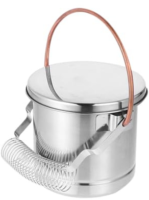 IWOWHERO Edelstahl Pinselwascher mit Griff Langlebiger Künstler Pinselreiniger für Ölfarben Kompatibel mit Wasser und Lösungsmitteln Multifunktionale Bürstenwaschanlage für Malbedarf