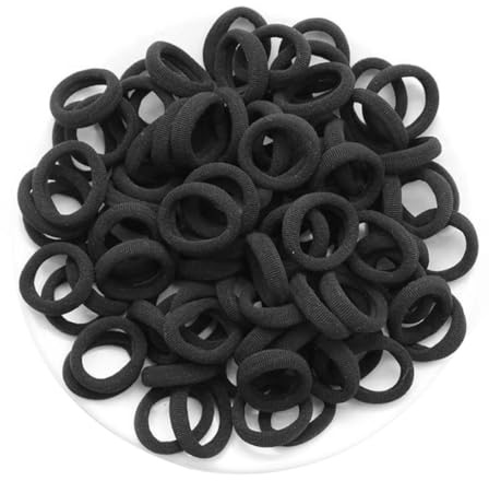 100 Piezas Elástico Pelo Gomas, Mini Bandas de Pelo, Gomas pelo Bebe, Algodón Gomas Pelo, Coletero de Niñas Colorido para coleta para Cabello Fino de Niñas y Bebés 2CM