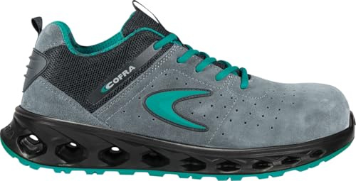 COFRA Kung Fu ESD S1 PS FO SR Taglia 42 Scarpe da Lavoro Antinfortunistiche Suola a Bassa Resistenza elettrica Pelle Scamosciata Forata Traspirante