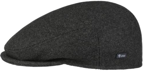 Lipodo Classic Flat Cap Italian-Made Wool Winter Peaked Ivy Cap Men Women Anthracite