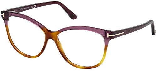 Tom Ford Unisex-Erwachsene FT5511 056 56 Brillengestelle, Braun (Avana)