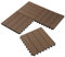 Laneetal Set di 11 Pavimento per Esterno, Pavimento WPC Incastro, per Giardino, Patio, Terrazza, Balcone, Pavimentazione Esterna 30x30 cm, Marrone