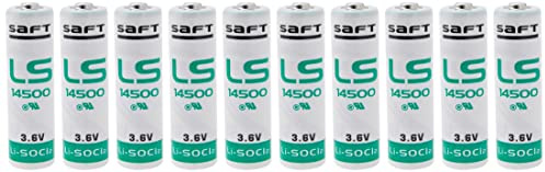 Saft Lot de 10 Piles LS14500 3,6 V AA