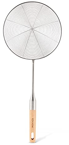 Ken Hom Espumadera de Malla de Alambre Acero Inoxidable Excellence, Colador Chino Para Freír, No Apto Para Lavavajillas