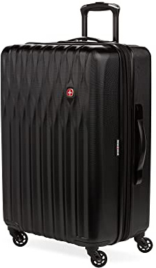 SwissGear 8018 Expandable Luggage Set, 3-Piece Hardside Luggage Set with Spinner Wheels
