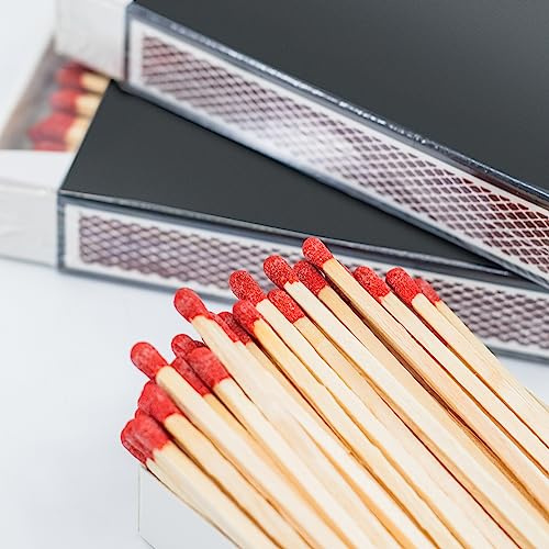 XXL 5x 55 Stk Kaminhölzer Zigarrenhölzer Extra Lang + Bildmagnet! Kaminstreichhölzer Pfeifenhölzer Kaminanzünder Zündhölzer Streichhölzer Kohleanzünder Anzünder für Kamin Anzündwolle Holzwolle Ofen
