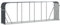 vidaXL Firewood Holder Galvanised Steel - Anthracite 300x45x100cm Outdoor Wood Rack with Wall Anchoring Hooks for Fireplace Storage
