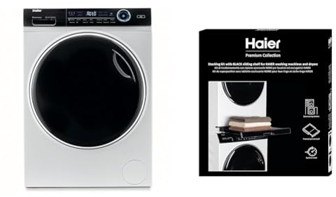 Haier I-PRO SERIE 7 HW80-B14979 Waschmaschine / 8 kg/A - beste Effizienz & Premium Universal-Verbindungsrahmen für Waschmaschinen und Wäschetrockner