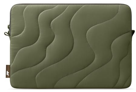 tomtoc 360 Protective Puffy Laptop Sleeve for 15-inch MacBook Air M5/A3448 | 2026, M4/A3241 2025, M3/A3114, M2/A2941, 15 Surface Laptop 7th(Copilot+ PC)/6/5/4/3, Quilted Puffer Soft Computer Case Bag