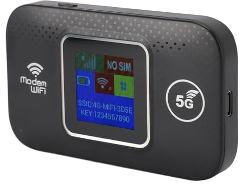 Tragbarer 4G-LTE-USB-WLAN-Router, 300 Mbit/s-Modemrouter mit SIM-Kartensteckplatz, Mobiler 3000-mAh-Hotspot Im Taschenformat, Bis zu 10 WLAN-Benutzer, für Europa