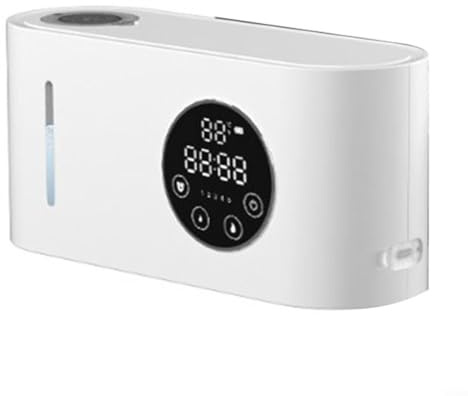 Puupaa Automatischer Seifenspender, 500ML Wiederaufladbarer Berührungsloser Schaumseifenspender, Wandmontierter Spender mit LCD-Display für Bad und Küche (A)