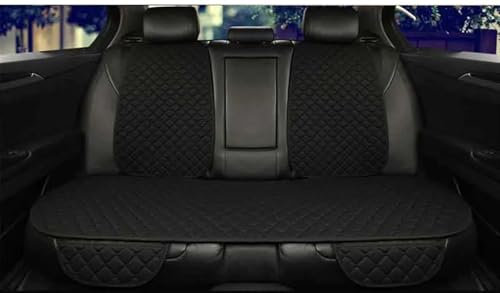 TONMHXA Sitzbezüge Auto Universal Auto Sitz Abdeckung Schutz Vorne Hinten Zurück Kissen Schützen Pad Matte Rückenlehne Für Auto Innen Auto Sitzbezüge Schutz Auto Zubehör(Black,1pc Rear)