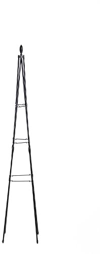 Garden Gear Metal Tower Trellis, A-Shape Design, Plastic-Coated Steel, Easy Assembly, 120cm/150cm/180cm, Ideal for Climbing Plants and Vegetables (1.5M Metal Tower Trellis, 2)