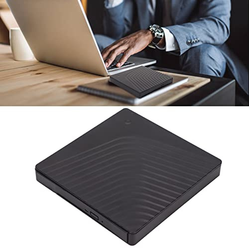 Ejoyous Caja para Unidad de DVD Externa, Carcasa de Repuesto para Unidades ópticas de Escritorio o portátiles. Carcasa Extraíble USB 3.0/USB 2.0 de 5 Gbps para Unidad de DVD RW de 12,7