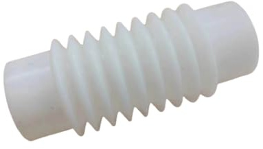 Vyloky EPDM Corrugated Pipe with 2 Clamps, Diameter 40-70 mm × 150-500 mm, -40 °C to +220 °C, Flexible Waste Water Pipe for Household, Washing Machine and Bridge Drainage (White Silicone, Diameter 40