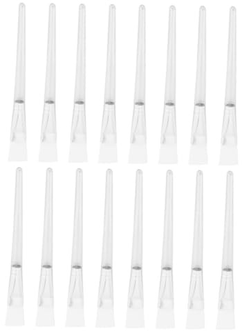 VICASKY 16 pinceles para mascarillas faciales, cepillos transparentes para una aplicación suave, herramienta de cuidado para máscaras, fácil de limpiar, diseño para tu rutina de cuidado de la piel