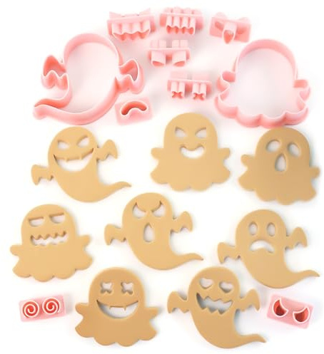 HAIJIYUNTU 10 Stück Halloween Ausstecher, Keksausstecher, Plätzchen Ausstecher, Halloween Keksausstecher, Plätzchenformen Für Kinder Für Partyzubehör, Dekorationen