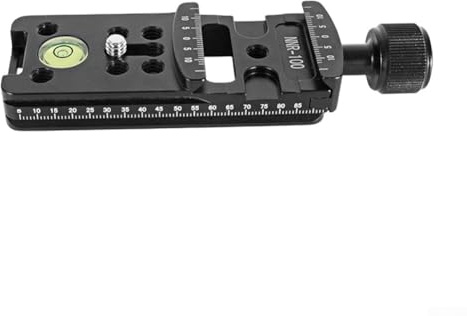 Professional Camera Rail Nodal Slider Quick Release Clamp with Built-in Level for Tripod Photography Aluminum Alloy Precision Sliding Plate System(100mm)