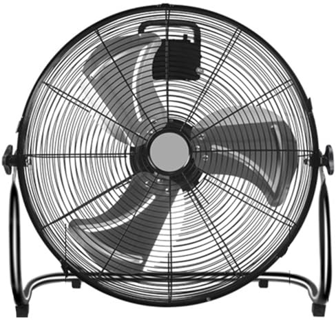 Industrial Floor Fan, High Velocity 20 Inch Shop Fan with 4 Speeds and 3 Blades, Heavy Duty Drum Fan for Outdoor Use in Garage, Warehouse, Patios