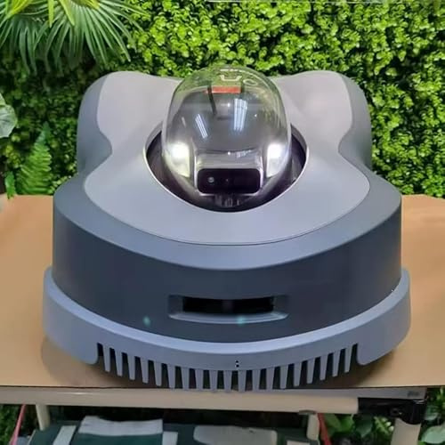 Smart Robotic Lawn Mower, Wire-Free Automatic Trimmer, 3 Rotary Blades, 20-90mm Height Settings, 320㎡/h Coverage, 6000㎡ Yard Capacity, Vision Obstacle Avoidance, Rain Auto-Return, 24° Hill Climb