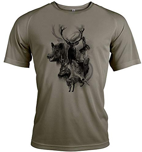 Tee-Shirt de Chasse Motif gibier [avec Texte Personnalisable]