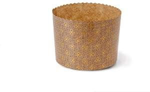 Pirottini per panettone alto da 2 kg Novacart - confezione da 10 pezzi.