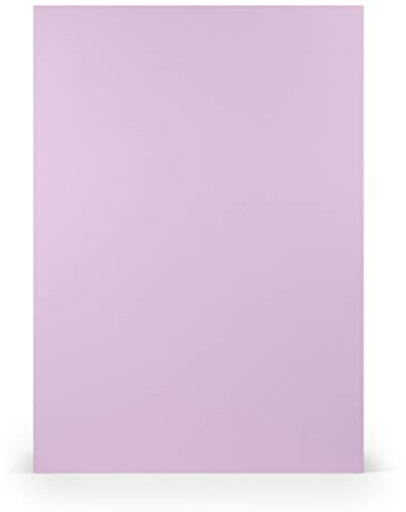 PAPERADO 50x Bastelkarton DIN A4 - Orchidee gerippt Violett Lila 220 g/m² Tonkarton - Dickes Bastelpapier in 29,7 x 21 cm Malen, Basteln perfekte Bastelpappe