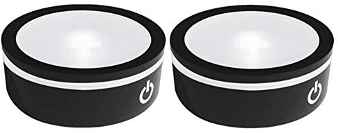 EUSTUMA LED-Licht-Basis Non-Slip Runde Display-Ständer Für 3D Kristall Glas Kugel Kunst Mit Sensitive Touch Schalter, Mehrere Farben Display, Urlaub Party Dekoration.2 flache Basis