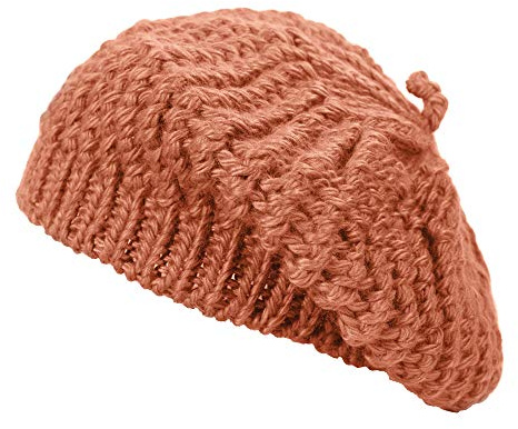 ZLYC Französische Baskenmütze aus Wolle für Damen, Winter, gestrickt, Baskenmütze, Künstlermütze
