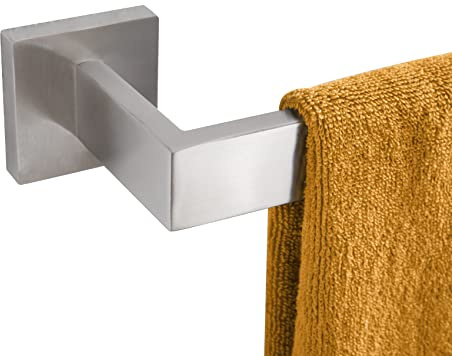 KOKOSIRI 32-Inch Single Towel Bar, Bathroom Kitchen Towel Holder, Wall Mounted SUS304 Stainless Steel Towel Rack, Brushed Nickel, B4003BR-L32