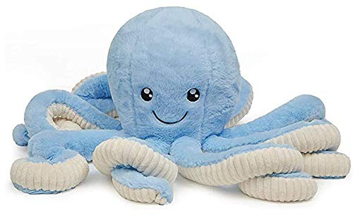 Boosns Octopus Plüschtier Cartoon-Oktopus-Plüsch-Puppe Krakenpuppe Geben Sie Kindern Geburtstagsferien (Blau, 60cm)