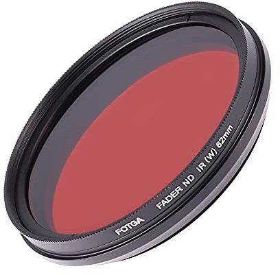 FocusFoto FOTGA 62mm All-in-One Adjustable Infrared IR Pass X-Ray Lens IR Filter, Variable from 530nm to 650nm 680nm 720nm 750nm Optical Glass