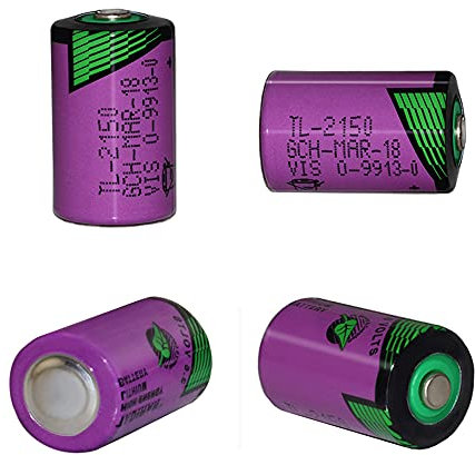 Tadiran TL-2150 - Pilas de litio (2 unidades, para resistencia a altas y bajas temperaturas, -55 °C y 125 °C, 3,6 V, 0-9913-0)