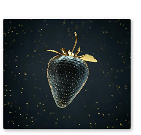 60x52cm - Herdabdeckplatte, Herdabdeckung für Glaskeramik-Kochfelder, Gehärtetes Glas, 60x52cm, mehrfarbig, Schneideplatte