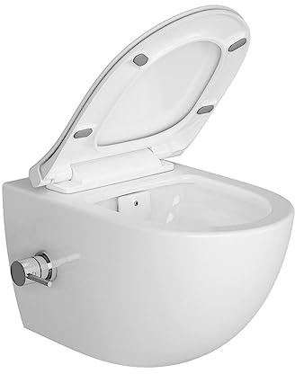 Infinitio WC sans bride avec fonction bidet thermostatique + Abattant softclose (SATINF011RREXPBFCT)
