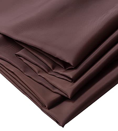 IPEA Futterstoff Stoff Braun - 200 cm x 150 cm - Made in Italy - Meterware zum Nähen, Kleidung, Futter, Jacken, Hosen, Röcke, Möbel, Kissen - Polyester Stoff zum Futter