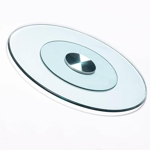 WInara 60/70/80/90/100cm gehärtetem Glas Drehteller, Lazy Susan drehplatte for esstisch, 360º Rotating Tablett ür Küche Esstisch (Size : 70cm/28in)