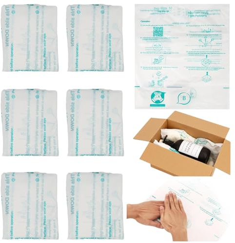 Bolsa de espuma para envío, 6 unidades de espuma expandible de 20 x 24 pulgadas para envío, paquete instantáneo, bolsas de embalaje de espuma de expansión rápida, embalaje, correo y soluciones de