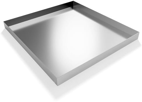 jkxoo Heavy Duty 304 Stainless Steel Washing Machine Pan, 32 x 30 x 2.5