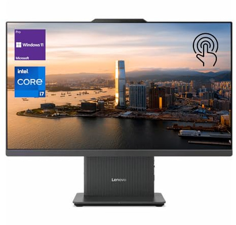 Lenovo IdeaCentre I AIO, 27 QHD Touchscreen, i7-13620H, 16GB DDR5 RAM, 1TB SSD, IR Camera, Wireless Charging Base, HDMI, RJ45, Wireless KB & Mouse, Windows 11 Pro, with Harman Audio Speakers