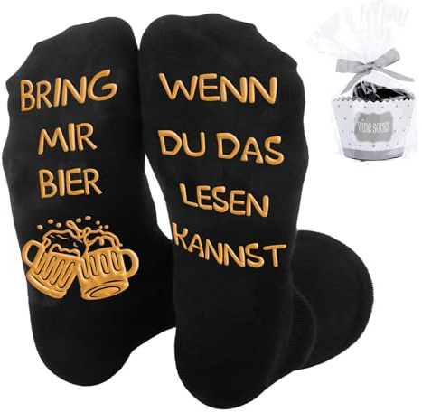 Belillpipi Lustige Socekn Geschenke für Bier Lese Camping Schlafen Angeln Lade, Lustige Geschenke für Männer Frauen Papa Geburtstagsgeschenke Weihnachtstag Vatertagsgeschenk